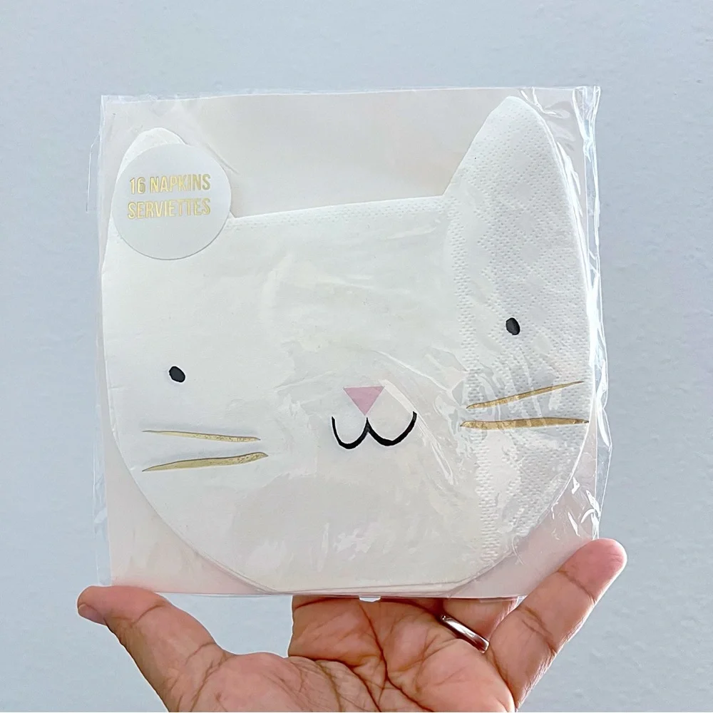 Meri Meri Kitty Cat 16 Piece Napkins